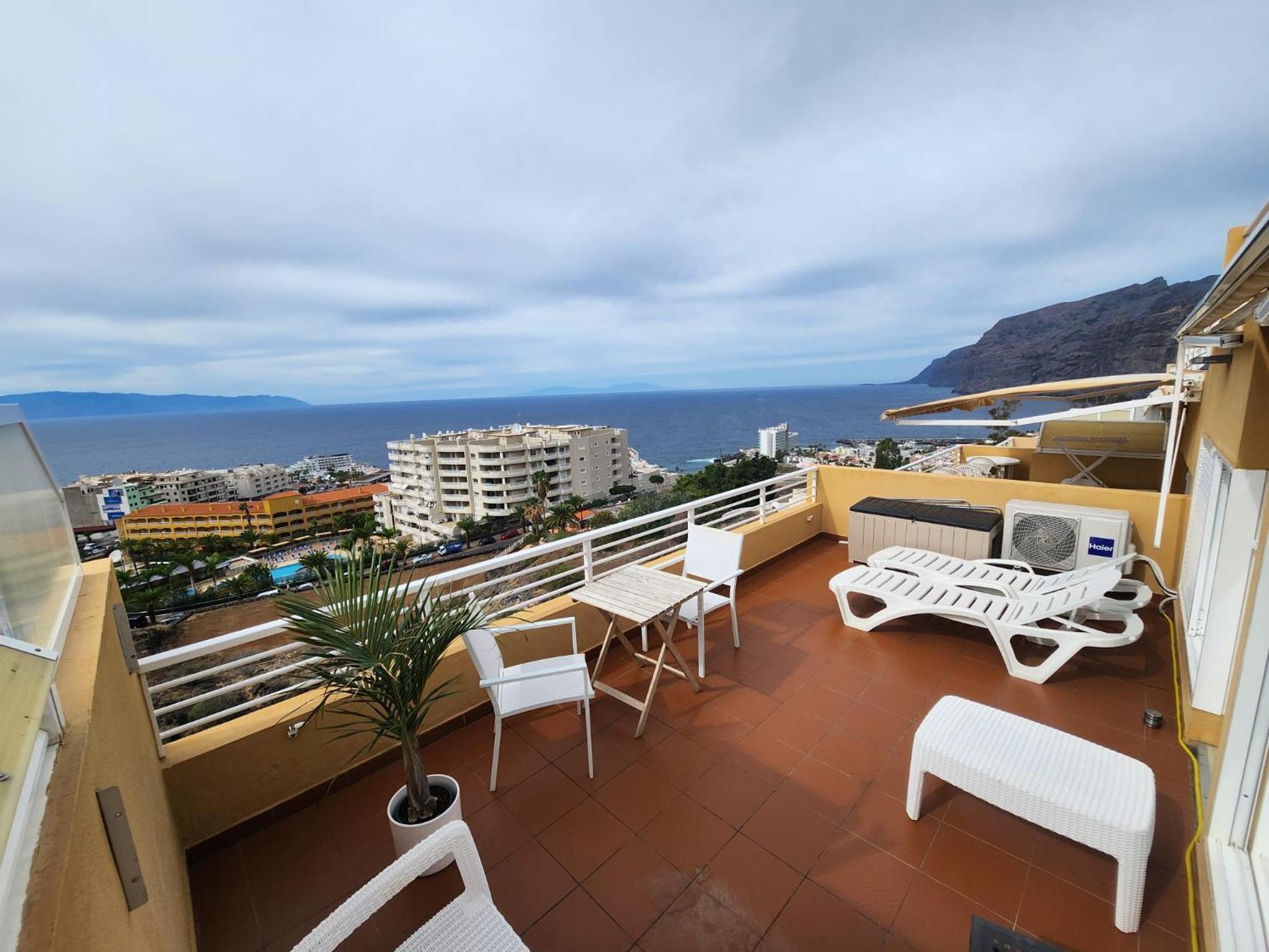 Los Gigantes,Huge Terrace,Sea View,Air Conditioning Apartment Puerto de Santiago  Ngoại thất bức ảnh