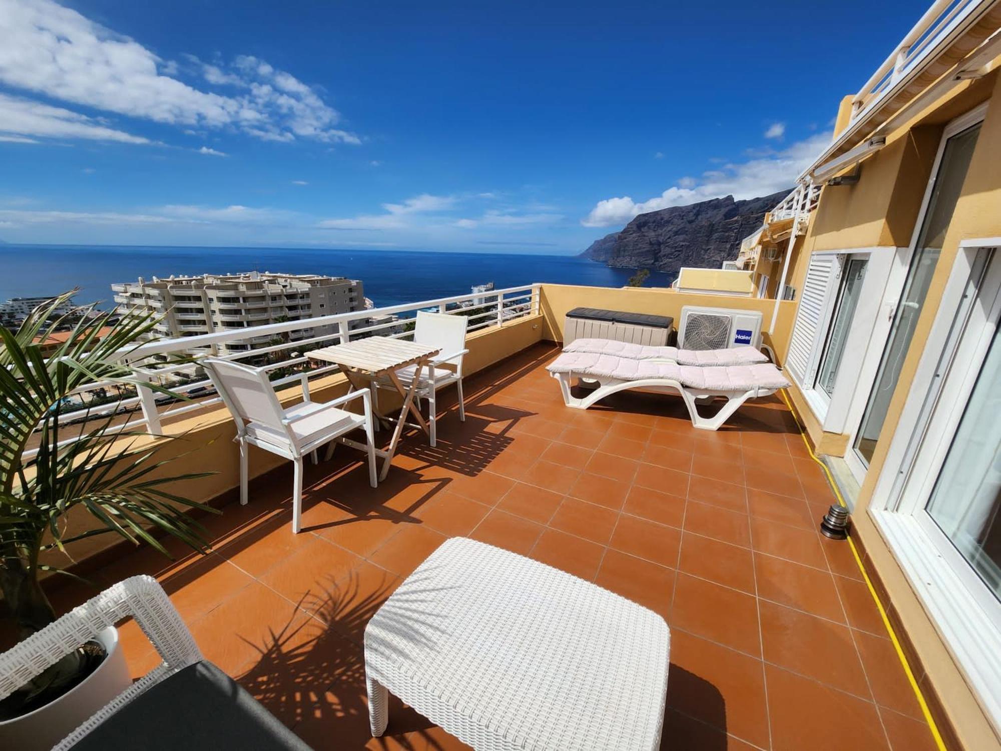 Los Gigantes,Huge Terrace,Sea View,Air Conditioning Apartment Puerto de Santiago  Ngoại thất bức ảnh