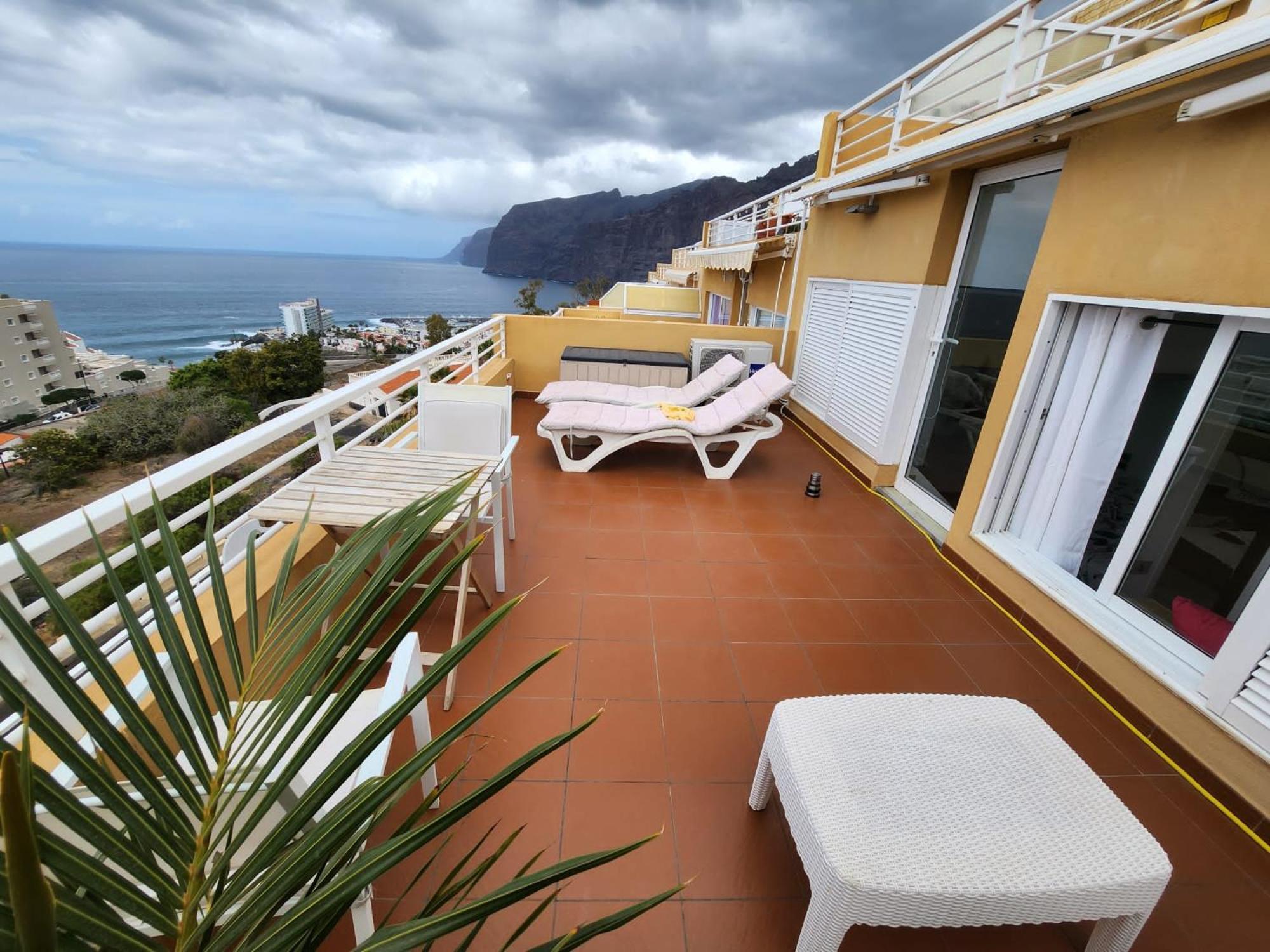 Los Gigantes,Huge Terrace,Sea View,Air Conditioning Apartment Puerto de Santiago  Ngoại thất bức ảnh